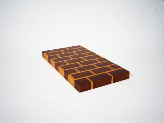 Brick Pattern - Long End Grain Chopping Board