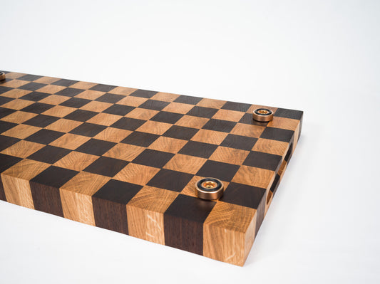 Checker Pattern - large End Grain Chopping Board