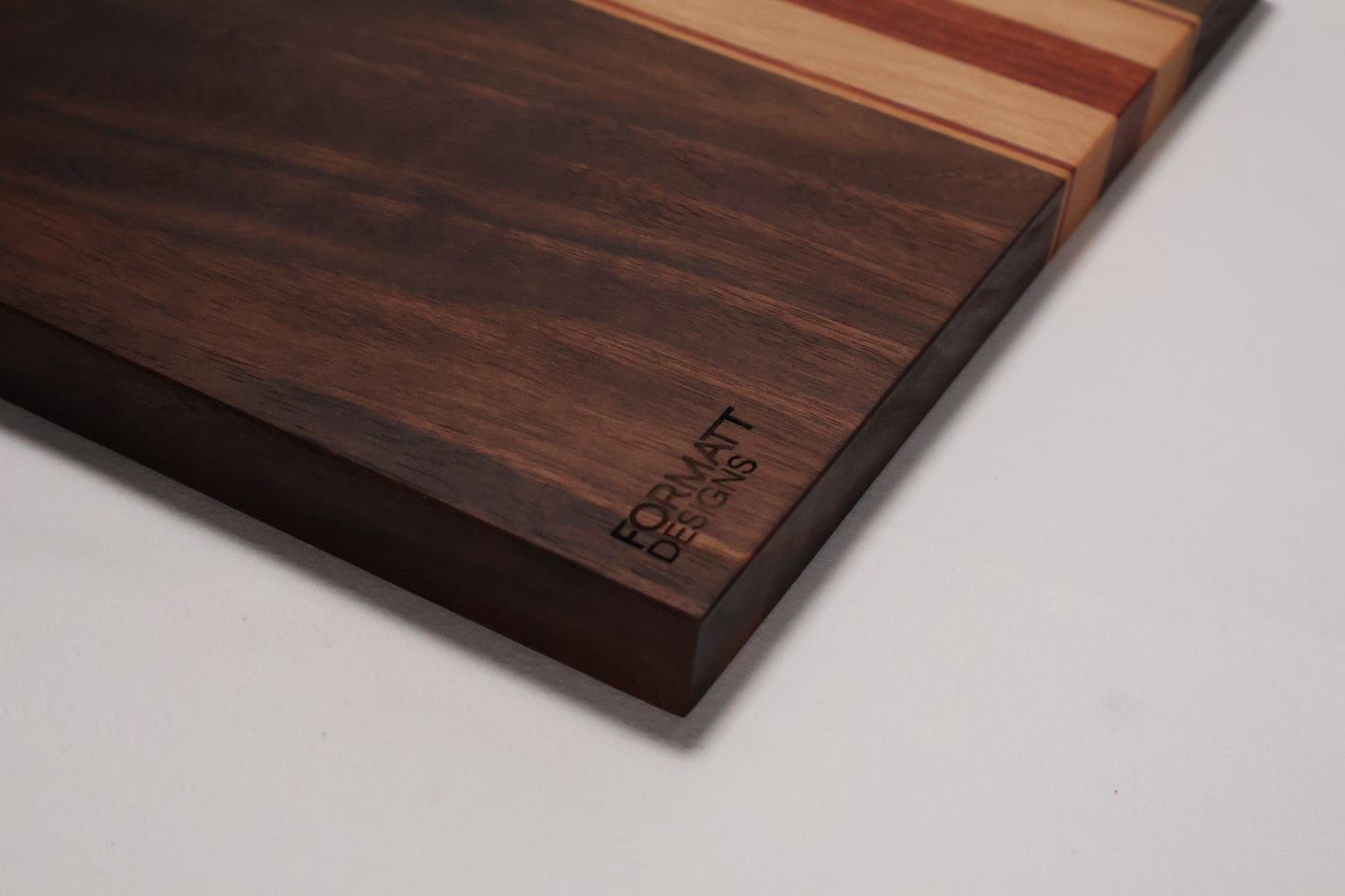 Cheese Board - Square Jarrah Stripe