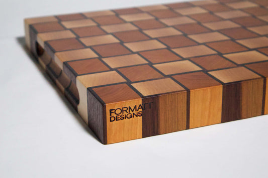 Basket Weave Maple and Cherry Board