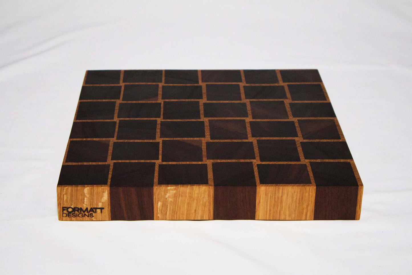 Walnut Basket Weave - Square